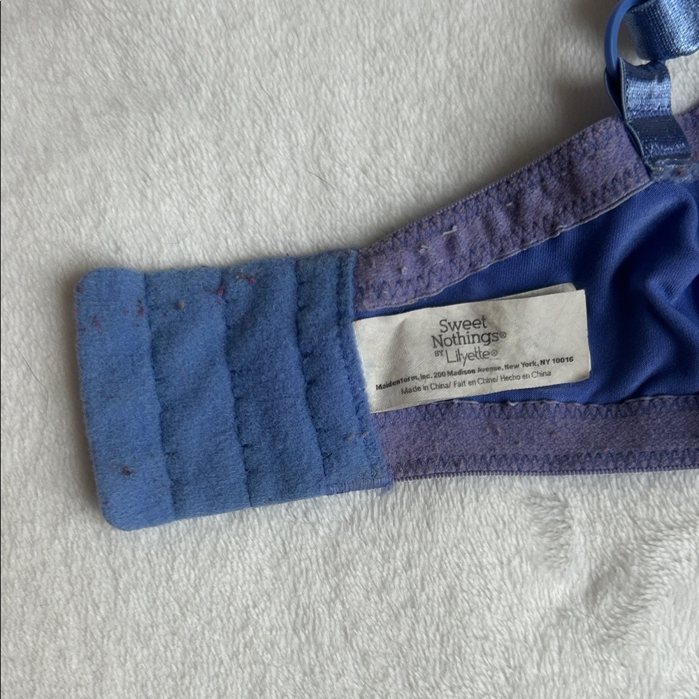 Blue Lace Bra - Picture 3 of 4